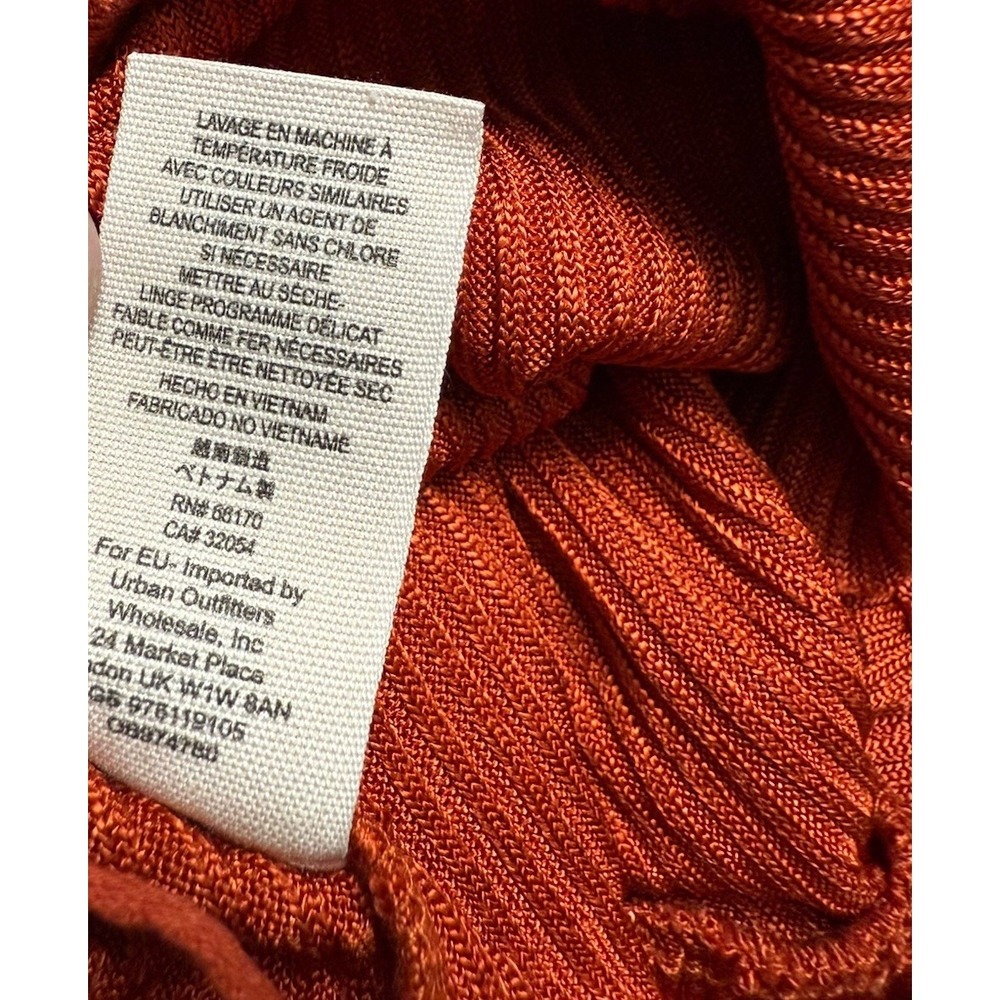 Free People Rust Red Ruffled Crop Tank - Picture 4 of 5